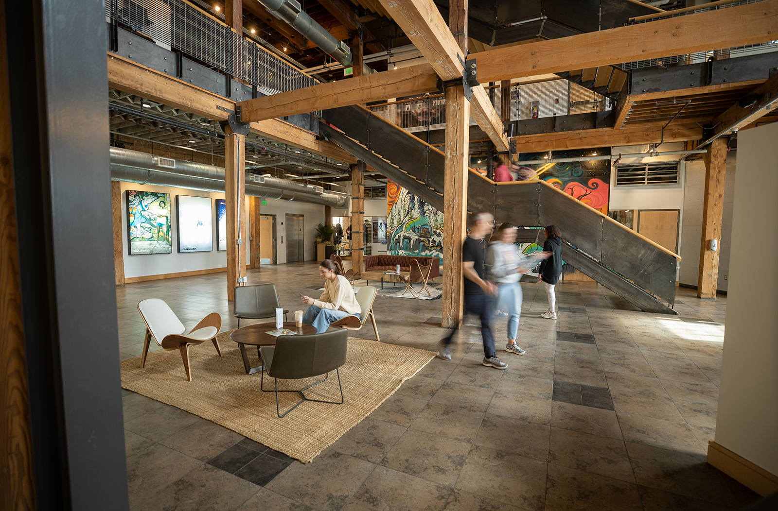 Inside the Amer Sports office in Ogden