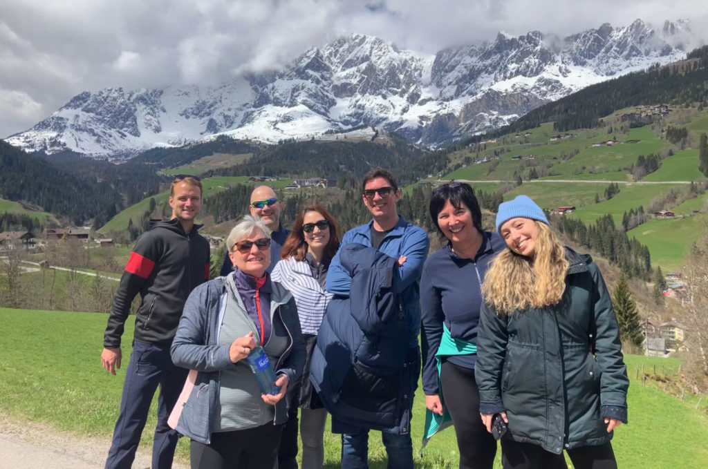 Amer Sports Supply Chain Management team at one of their team workshops in Mühlbach, Austria.