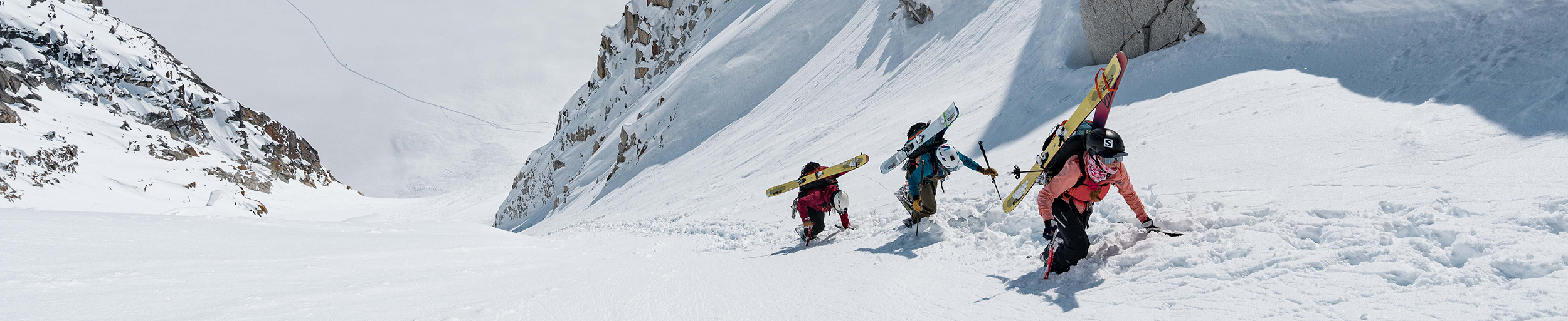 Freeriding on Salomon gear in Alaska