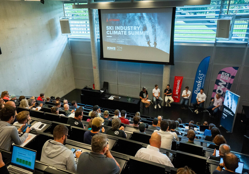 people discussing in the auditorium