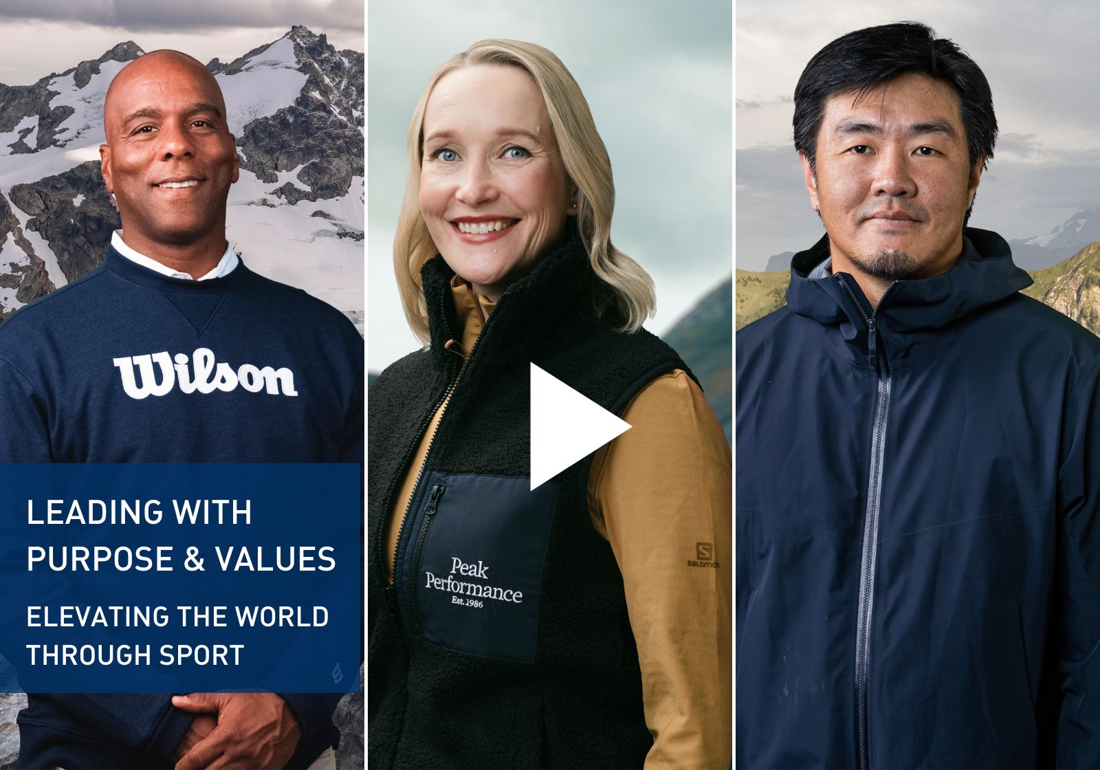 Leading with purpose and values Elevating the world through sport