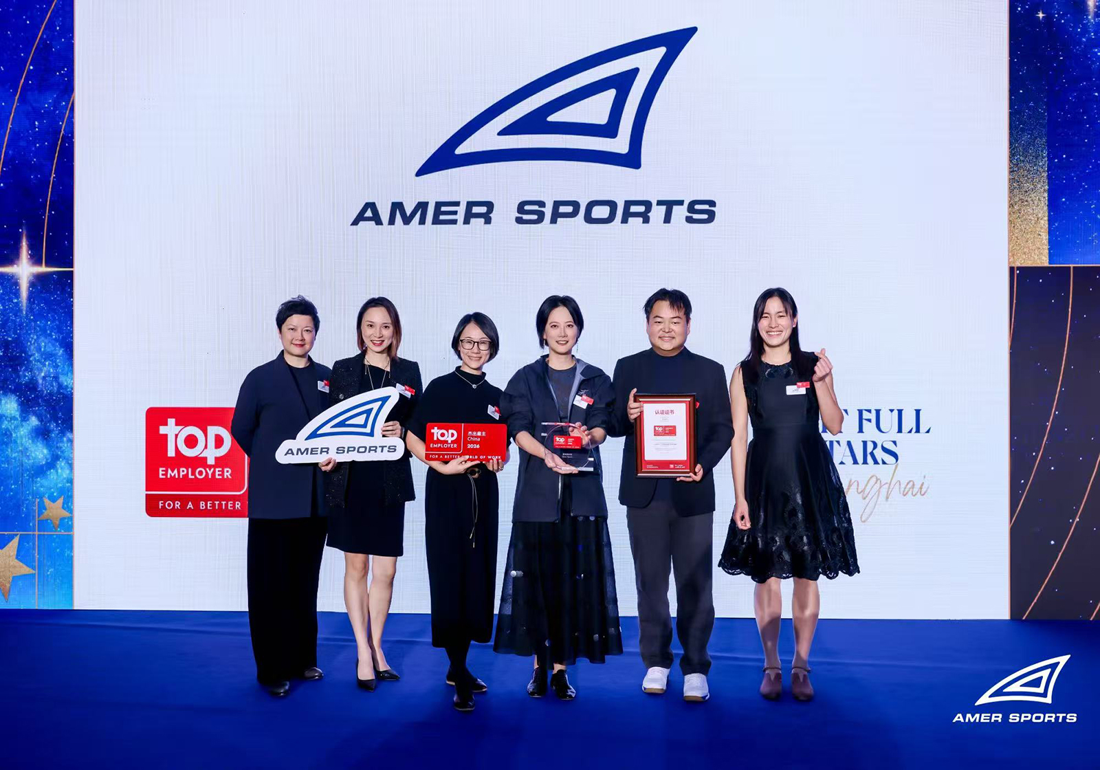 Amer Sports recognized as a China Top Employer 2026