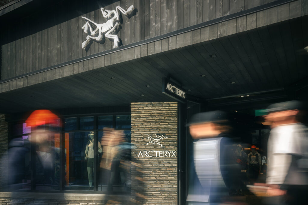 Facade of Arc'teryx store in Banff, Alberta, Canada.