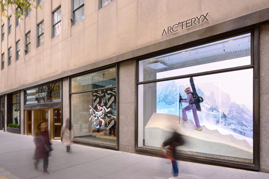 Facade of Arc'teryx Rockefeller store.