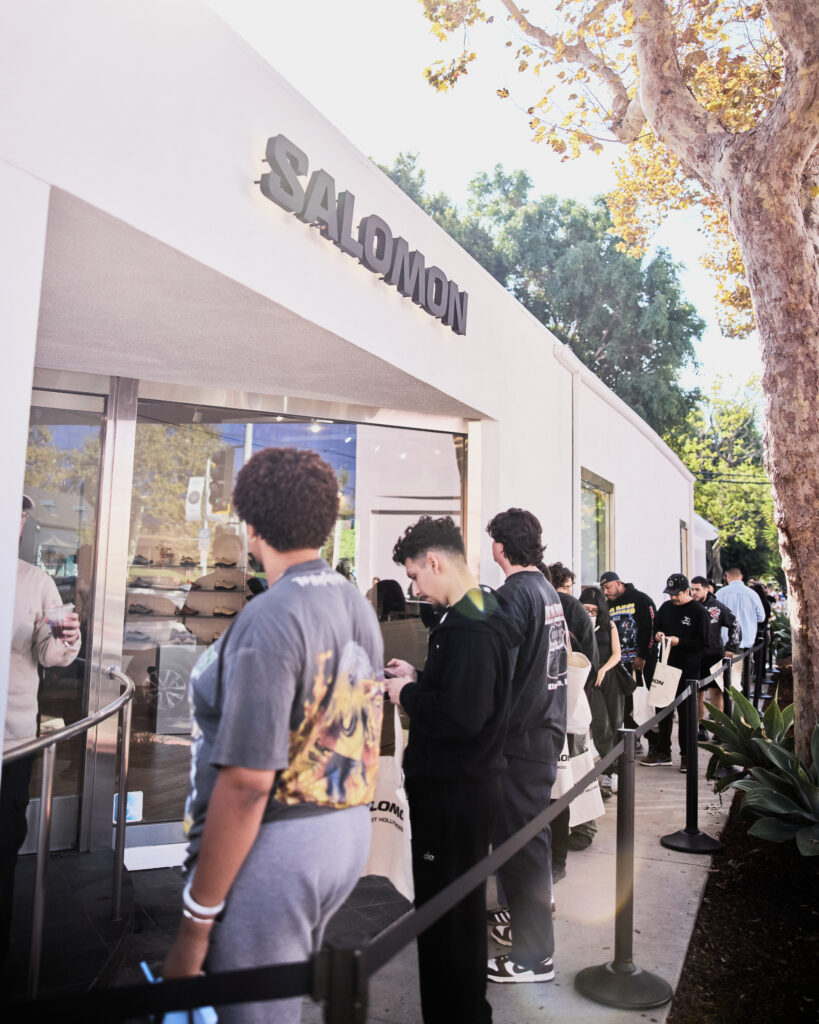 Queue at Salomon LA store opening.