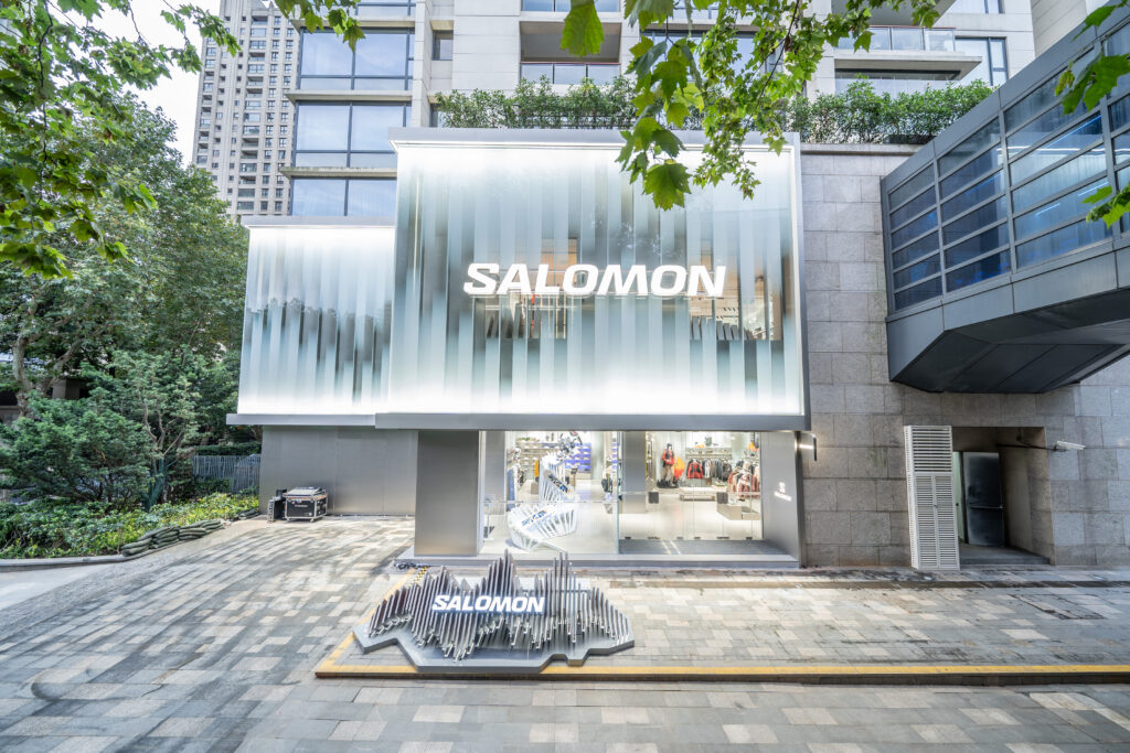 Facade of Salomon Xintiandi store in Shanghai.