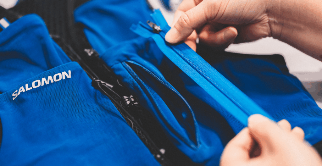 Salomon jacket being repaired in repair service center